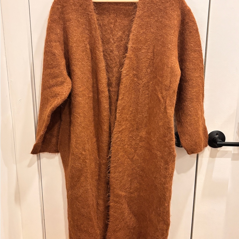 Cozy Caramel Mohair Cardigan